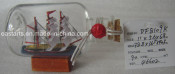 Drift Glass Bottle Wooden Decoration Marine Gifts (DF8109K)