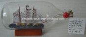 Drift Glass Bottle Wooden Decoration Marine Gifts (DF843-5)