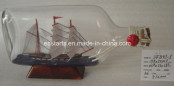 Drift Glass Bottle Wooden Decoration Marine Gifts (DF847-5)