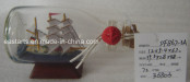 Drift Glass Bottle Wooden Decoration Marine Gifts (DF867-3A)