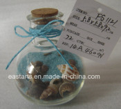 Drift Glass Bottle Wooden Decoration Marine Gifts (FS1121)