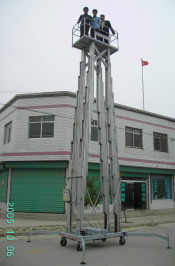 Dual Personnel Telescoping Mast Lifts