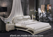 Elegant Double Bedroom Leather Bed (J095)