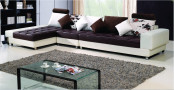 Elegant Leather Sectional Sofa Jfc-12