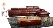Elegant Living Room, Reception, Office Leisure Leather Sofa (AFT-BT006)
