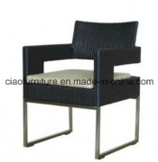 Elegant Unique Outdoor Furniture Black Rattan Armchair (CF1012C)