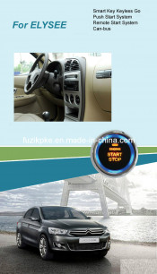 Elysee Entry Keyless Go Smart Key Push Button Remote Start Can-Bus Alarm for Citroen