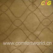 Embroidered Faux Suede Fabric (SHSF04215)