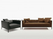 European Modern Leather Sofa
