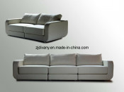 European Modern Leather Three Seats Sofa (D-28)