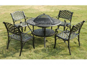 European Modern Outdoor Garden Furniture Cast Aluminum Barbecue Table (SZ215; SD515)