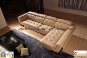 European Style Genuine Leather Corner Sectional Sofa (N810)