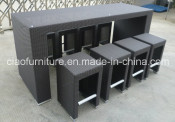 F-2031bt +2031bc Outdoor Bar Furniture Garden Wicker Bar Table and Chair