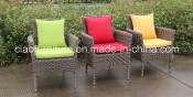 F-Half Round Wicker Garden Dining Chair