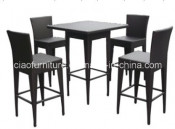 FC005 Outdoor Garden Rattan Bar Stool and Table Set
