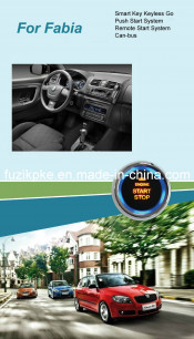 Fabia 2007-2013 Entry Keyless Go Smart Key Push Button Remote Start Can-Bus Alarm for Skoda