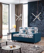 Fashion Functional Fabric Sofa Bed with Armrest