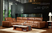 Fashion Office Home Furniture Top Ltaly Leather Sofa (S02)