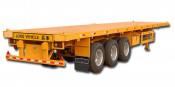 Flatbed Container Two Functions Semitrailer