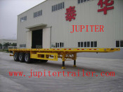 Flatbed Three Axle Semi Trailer