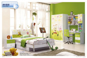 Foshan High Quality Modern Spongebob Children Home Bedroom Furniture Set (JB-933)