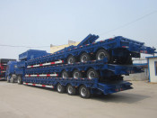 Four Axles Lowbed Semi Trailer