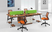 Four Seat Staff Straight Top Laminate Office Table (HF-CD0144)
