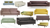 Fresh MID Century Modern Sectional Sofas Furniture (JP-sf-262)