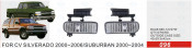 Front Fog Lamp for Chevrolet Silverado 2000-2006/Suburban 2000-2004