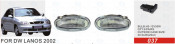 Front Fog Lamp for Dw Lanos 2002