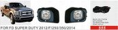 Front Fog Lamp for Ford Super Duty 2012/F/250/350/2014