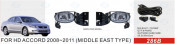 Front Fog Lamp for Honda Accord 2008-2011 (Middle East Type)