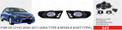 Front Fog Lamp for Honda Civic 2009-2011