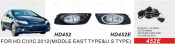 Front Fog Lamp for Honda Civic 2012 (Middle East Type)