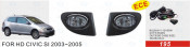 Front Fog Lamp for Honda Civic Si 2003-2005