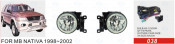 Front Fog Lamp for Mitsubishi Nativa 1998-2002