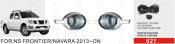 Front Fog Lamp for Nissan Frontier/Navara 2013-on