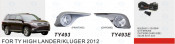 Front Fog Lamp for Toyota High Lander/Kluger 2012