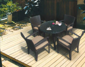 Garden Dining Set-Outdoor Wicker Furniture