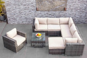 Garden Furniture Outdoor Leisure Wicker Patio Rattan Sofa Set (PAS-1633)