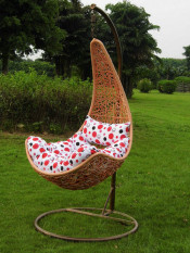 Garden Furniture Rattan Hanging Swing Chair (FH-001)