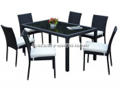 Garden Furniture / Rattan Table & Chair (PAD-080)