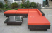 Garden Patio Outdoor Furniture Leisure Wicer Rattan Sofa Set (PAS-3142)