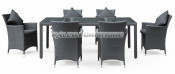 Garden Patio Rattan Outdoor Wicker Dining Set (PAD-003)