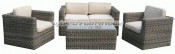 Garden Patio Wicker Rattan Outdoor Sofa (PAS-028)