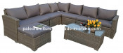 Garden Patio Wicker Rattan Outdoor Sofa (PAS-052)