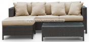 Garden Patio Wicker Rattan Outdoor Sofa (PAS-1101)