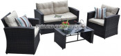 Garden Patio Wicker Rattan Outdoor Sofa (PAS-1225)