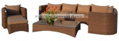 Garden Patio Wicker Rattan Outdoor Sofa (PAS-1318)