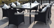 Garden Rattan Dining Table and Chair (PAD-004B)